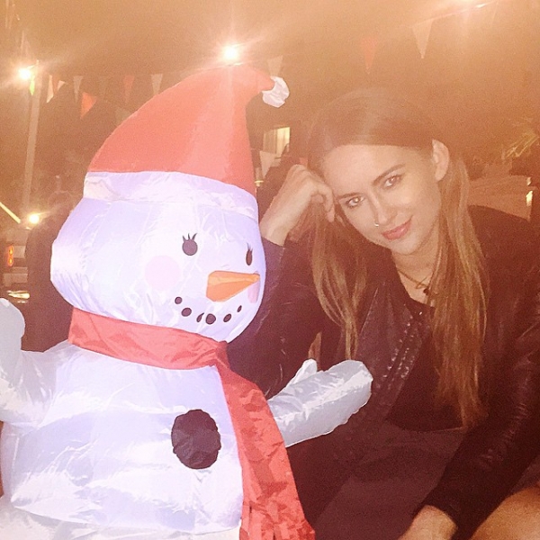 Chillin' with Frosty... If it wasn't for him I would barely know it's Christmas here in LA! Wishing you all a very happy holidays